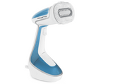 Plancha de vapor vertical - Rowenta Pure Tex DR9530D1, 1700 W, 0.2 l, 90 g/min, Suela cerámica, Azul y Blanco