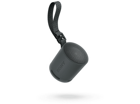 Altavoz inalámbrico - Sony SRS-XB100, Bluetooth, Portátil, Compacto y potente, 16 horas, Resistente al agua y al polvo IP67, Ecológico, Negro
