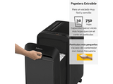 Destructora de papel - Fellowes  LX220, Minicorte 4X12 MM, Negro