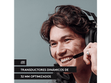 Auriculares gaming - Logitech G Astro A10, Diadema, Con cable, Para PS4/PS5, Micrófono volteable para silenciar, Control de volumen integrado, Negro