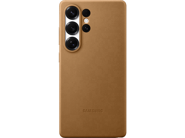 Funda - Samsung Kindsuit, Para Samsung Galaxy S25 Ultra, Cuero Vegano, Caramelo