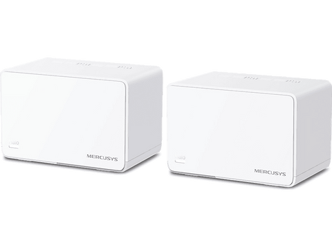Sistema WiFi Mesh - Mercusys Halo H80X, 3000 Mbps, MU-MIMO, WiFi 6, Hasta 460m², 150 Dispositivos, Blanco