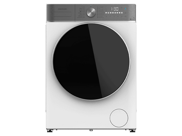 Lavadora carga frontal - Cecotec Bolero DressCode 9800 Inverter A, 9 kg, 1400 rpm, Motor Inverter Plus, Carga automática, Display táctil XXL, White