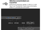 Portátil - LG 16Z90T-G.AD8BB, 16 WQXGA, Intel® Evo™ Core™ Ultra 7-255H, 32 GB RAM, 2 TB SSD, Arc™ GPU, W11H, Negro