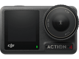 Cámara deportiva - DJI Osmo Action 4 Adventure Combo, 4K, Sumergible hasta 18 m, 2 pantallas táctiles, Negro