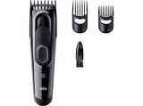 Cortapelos - Braun Series 5 HC5530, Memoria SafetyLock, 17 ajustes de longitud, 2 peines, 50 min autonomía , Negro