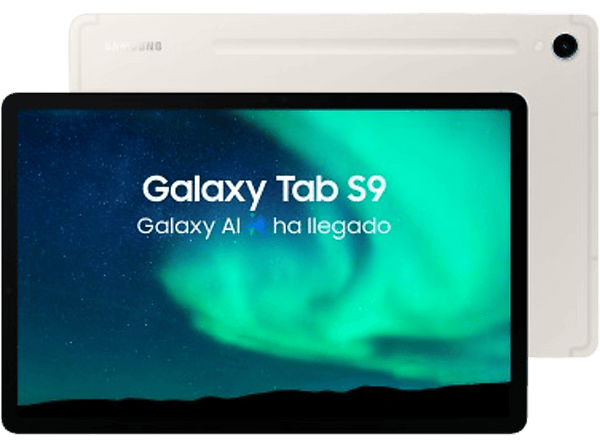 Tablet - Samsung Galaxy Tab S9 Wifi, 256GB, 12GB RAM, Crema, 11", Snapdragon 8 Gen 2, Android 13