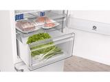 Frigorífico combi - Balay 3KFE776WE, No Frost, 435 l, 203 cm, Cajón ExtraFresh, Botellero cromado, Display LED Externo, Blanco
