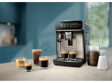 Cafetera superautomática - Philips 3300 Series EP3321/40, Tecnología AquaClean, 2 tazas, Presión Máx. 15 bar, Deposito de agua 1.8 l, 1500 W, Negro
