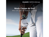 Smartwatch - Huawei Watch Ultimate, 140-210 mm, Modo campo de Golf, 14 días Autonomía, Titanio, Verde