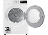 Secadora bomba de calor - LG RH90V5AV6N, Independiente, 9 kg, 14 programas, Blanco