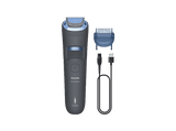 Barbero - Philips BT3617/15, 60 min Autonomía, Cuchillas autoafilables,  Wet & Dry, Longitud 0,5-10 mm, Pizarra oscuro