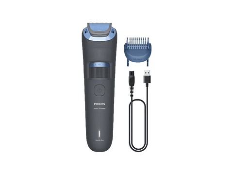 Barbero - Philips BT3617/15, 60 min Autonomía, Cuchillas autoafilables,  Wet & Dry, Longitud 0,5-10 mm, Pizarra oscuro