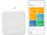 Termostato - Tado° Starter Kit V3 +, Conexión inalámbrica, iOS y Android, Amazon Alexa, Apple HomeKit, Blanco