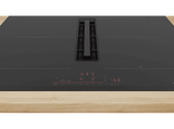 Placa inducción con extractor integrado - Bosch PVQ731H26E, Serie 6, 4  Zonas, 2 zonas Flex, 9, Función CombiInducción, PerfectFry Plus, 70 cm, Negro
