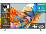 TV Mini LED 55 - Hisense 55U6KQ, UHD 4K, Quantum Dot Colour, Dolby Vision & Atmos, Gris