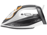 Plancha de vapor - Ufesa Titanium 3100, Golpe de vapor 240 g/min, 320 ml, Sistema antical 3 en 1, 3100W, Naranja, Blanco y Gris