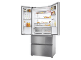 Frigorífico americano - Haier FD 83 HFR7819ENGC Cristal, No Frost, 190 cm, 504 l, My Zone Plus, Daylight, Glass Inox Look
