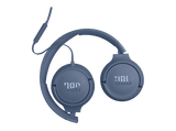 Auriculares - JBL Tune 520C, Cable, Circumaurales, USB-C, Micrófono, Plegable, Azul