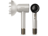 Secador - Cecotec DryGlam Waves Champagne, 1600 W, Motor Brushless y Tecnología de Plasma Revolucionaria, 4en1 cabezales con Efecto Coanda, Champagne