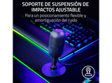 Micrófono - Razer Seiren V3 Mini, Cable USB tipo A a tipo C, Condensador supercardioide, Negro