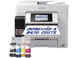 Impresora tinta - Epson EcoTank Pro ET-5885, Wi-Fi, Multifunción, A4, Fax, Pantalla Táctil, ADF, Blanco