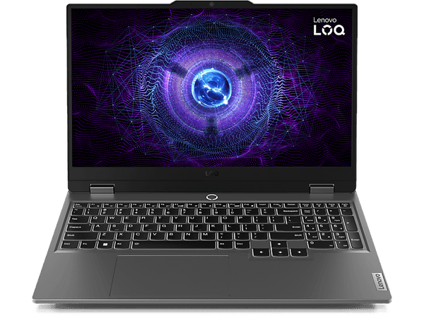 Portátil gaming - Lenovo LOQ 15IAX9, 15.6" Full-HD, Intel® Core™ i5-12450HX, 16GB RAM, 512GB SSD, GeForce RTX™ 4060, Sin sistema operativo, Gris
