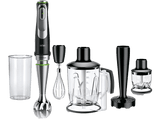 Batidora de mano - Braun Minipimer MultiQuick 9 MQ9147X, 1200 W, 3 Velocidades, 6 accesorios, Picadora, Inox