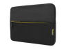 Funda portátil - Targus TSS994GL, Para PC's hasta 15.6 ", Poliéster/Neopreno, Cierre de Cremallera, Negro/Amarillo