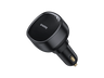 Cargador de móvil para coche - Baseus Enjoyment Pro, Universal, 60W, Con cable retráctil Tipo-C, Carga rápida y simultánea, Negro Cluster