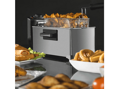 Freidora - Cecotec CleanFry 3 L Full Inox, 2000 W, 3 l, Modo ECO, Programable, GMCore, 5 presiones, Inox
