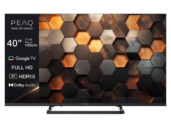 TV LED 40" - PEAQ PTV 40GF-5026C, Full-HD, Smart TV, DVB-T2 (H.265), HDR10, Dolby Audio, Triple Tuner, Negro
