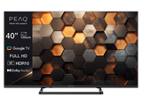 TV LED 40 - PEAQ PTV 40GF-5026C, Full-HD, Smart TV, DVB-T2 (H.265), HDR10, Dolby Audio, Triple Tuner, Negro