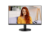 Monitor - AOC U27B3AF, 27 UHD 4K, 60 Hz, 4 ms GtG, IPS, Adaptive Sync, Sin marco en 3 lados, Luz azul baja, HDR10, Negro