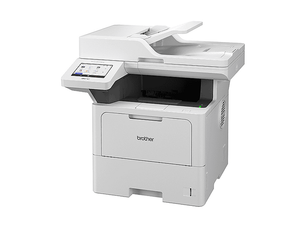 Impresora láser - Brother MFC-L6710DW, Multifunción, Monocromo, Doble Cara, 50 ppm, Pantalla táctil de 12.7 cm