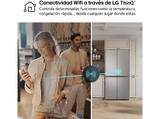 Frigorífico americano - LG GMB860PYDE, No Frost, 178.7 cm, 530 l, LINEARCooling™, ThinQ™, Inox antihuellas