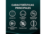 Congelador vertical - Hisense FT3K310SEWE1, 312 l, 185.6 cm, Kitchen Fit, Wi Fi, Blanco