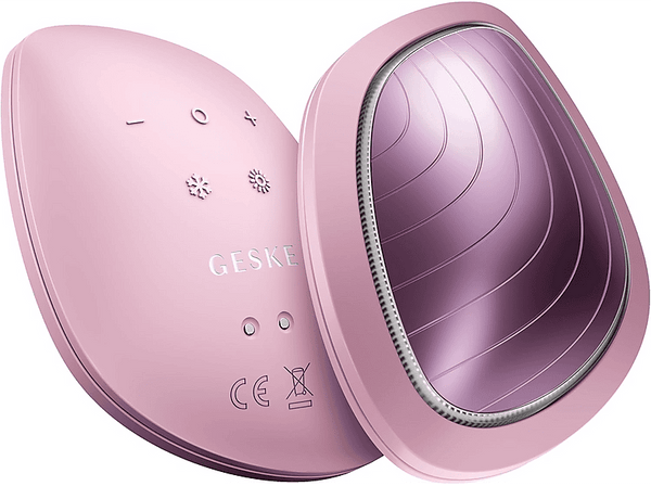 Limpiador facial - Geske Sonic Warm & Cool Mask, Cara, IPX7, Rosa