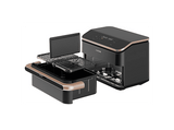 Freidora de aire - Cosori Dual Blaze Twinfry, 10 l, 2800 W, Doble cesta, Hasta 240 °C, Gris