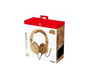 Auriculares gaming - Hori Animal Crossing, Micrófono flexible, Almohadillas acolchadas, Diafragma de imanes de neodimio de 40 mm, Madera