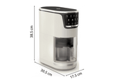 Heladera - Moulinex Dolci, 9 Programas de postres helados, 3 tarrinas de tritán, 1,4 L, 600W, Resultados cremosos, Autolimpieza, Blanco