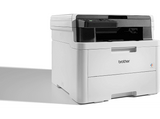 Impresora multifunción - Brother DCPL3520CDW, Láser a color, 18 ppm en color y monocolor, Doble cara, WiFi, Gris