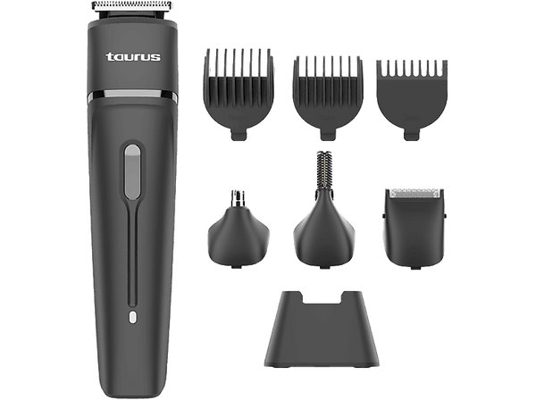 Afeitadora corporal - Taurus MC1000, 3 velocidades, Peine para la barba, aceite para las cuchillas, cepillo de limpieza., 90 min, Gris