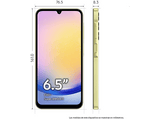 Móvil - Samsung Galaxy A25 5G, Amarillo, 128GB, 6GB RAM, 6.5 FHD+, Exynos 1280 Octa-Core, Android 14, 5000mAh