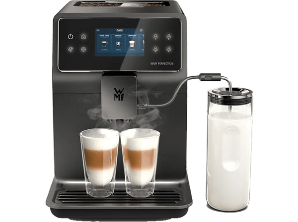Cafetera superautomática - WMF Perfection 890L, 15 bar, 1550 W, Capacidad 2l, 18 especialidades café, Autolimpieza, Tecnología Doble Termoblock, Negro