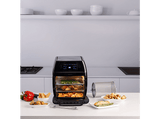 Freidora - Taurus AF1700DX, 1700 W, 12 l, 8 Programas, Puerta transparente, Circulación del aire 360º,  Negro