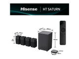 Barra de sonido - Hisense HT Saturn, 4.12. Dolby Atmos, Subwoofer Inalámbrico, 480 W, Negro