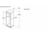 Frigorífico combi integrable - Siemens KB96NADD0, No Frost, 193.5 cm, 382 l, Cajón hyperFresh, Home Connect, Inox panelable