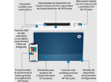 Impresora láser - HP Color LaserJet Pro 4202dn, Laser, Color, Wi-Fi, Impresión doble cara, USB, HP Smart Azul