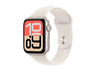 Apple Watch SE 3 (2025), GPS, 40 mm, Caja de aluminio Blanco estrella, Correa deportiva Blanco estrella, M/L, Calidad del sueño, Medición temperatura